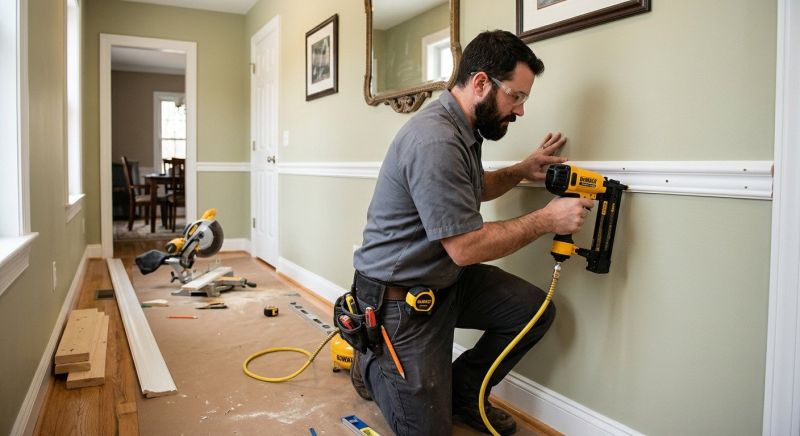 Chair Rail Mounting Service